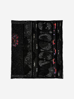 Black beaded silk scarf Scarves Etro 