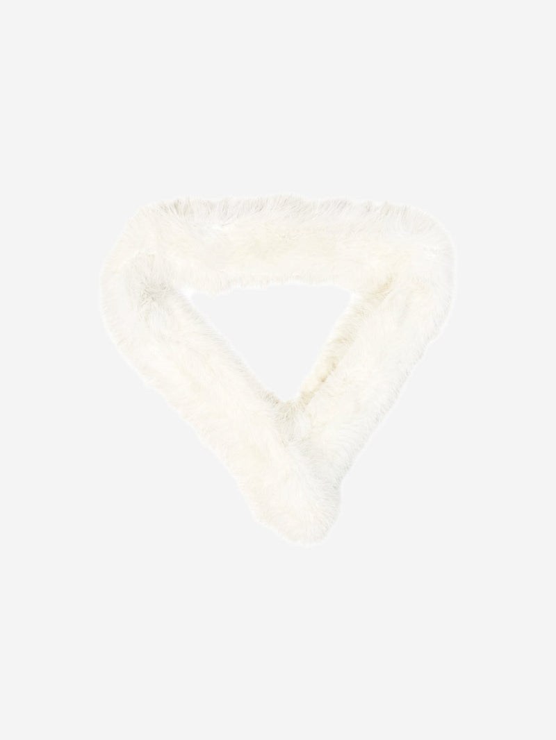 White feather scarf Scarves Yves Salomon 
