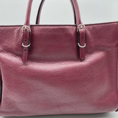 Burgundy Papier leather 2way bag Shoulder bags Balenciaga 