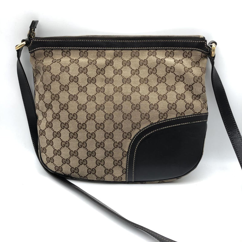 Brown GG canvas Horsebit Tassel Messenger bag