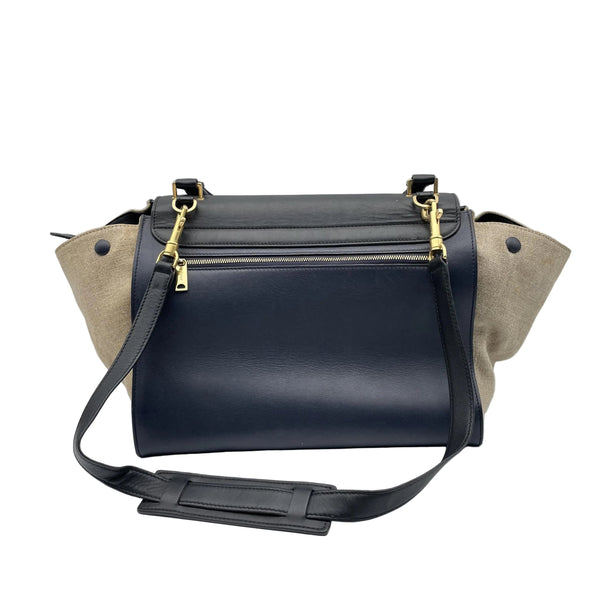 Blue Trapeze leather handbag alternate image