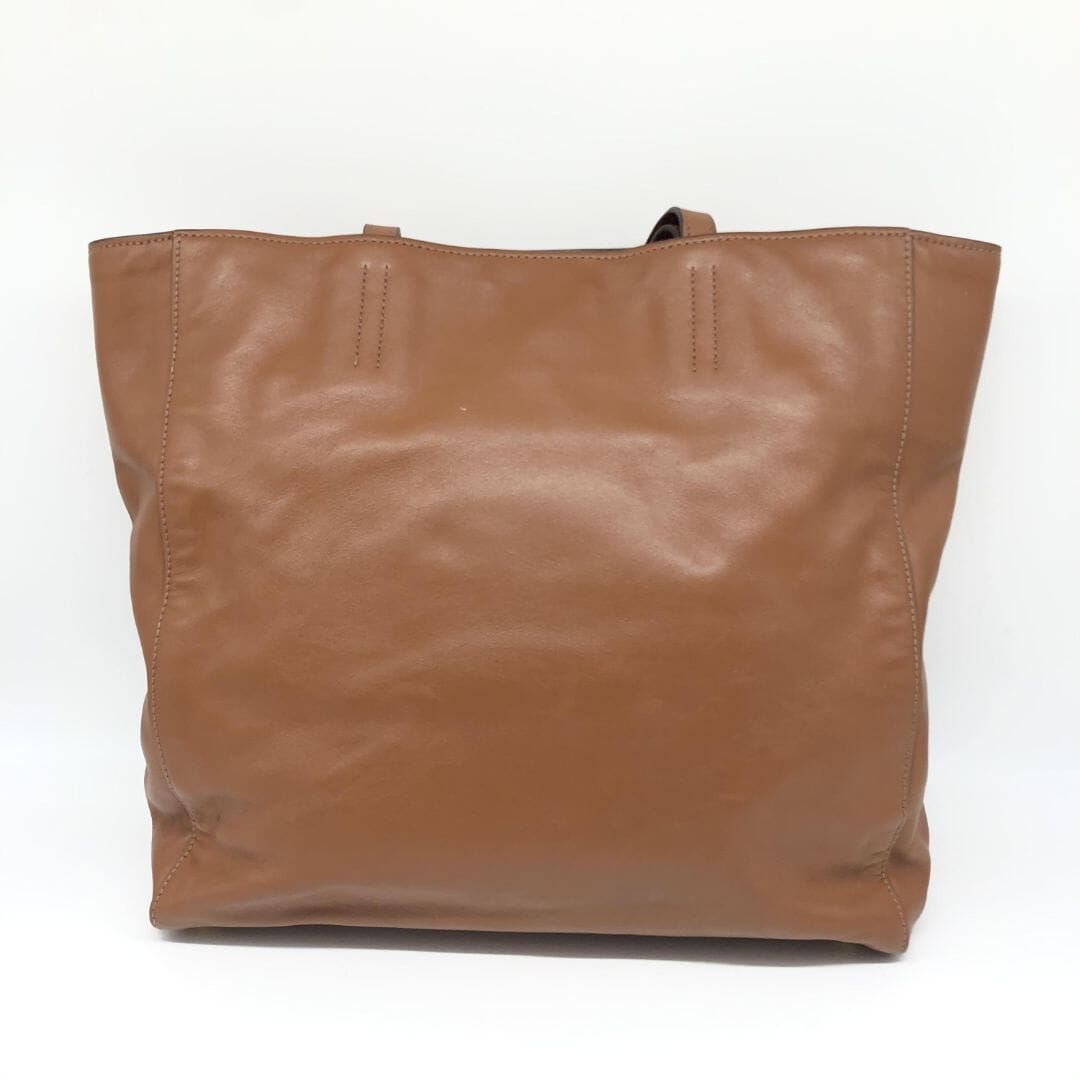 Brown Vitello Shopping tote bag Tote Bags Miu Miu 