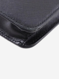Black Saffiano leather mini crossbody bag Shoulder bags Prada 