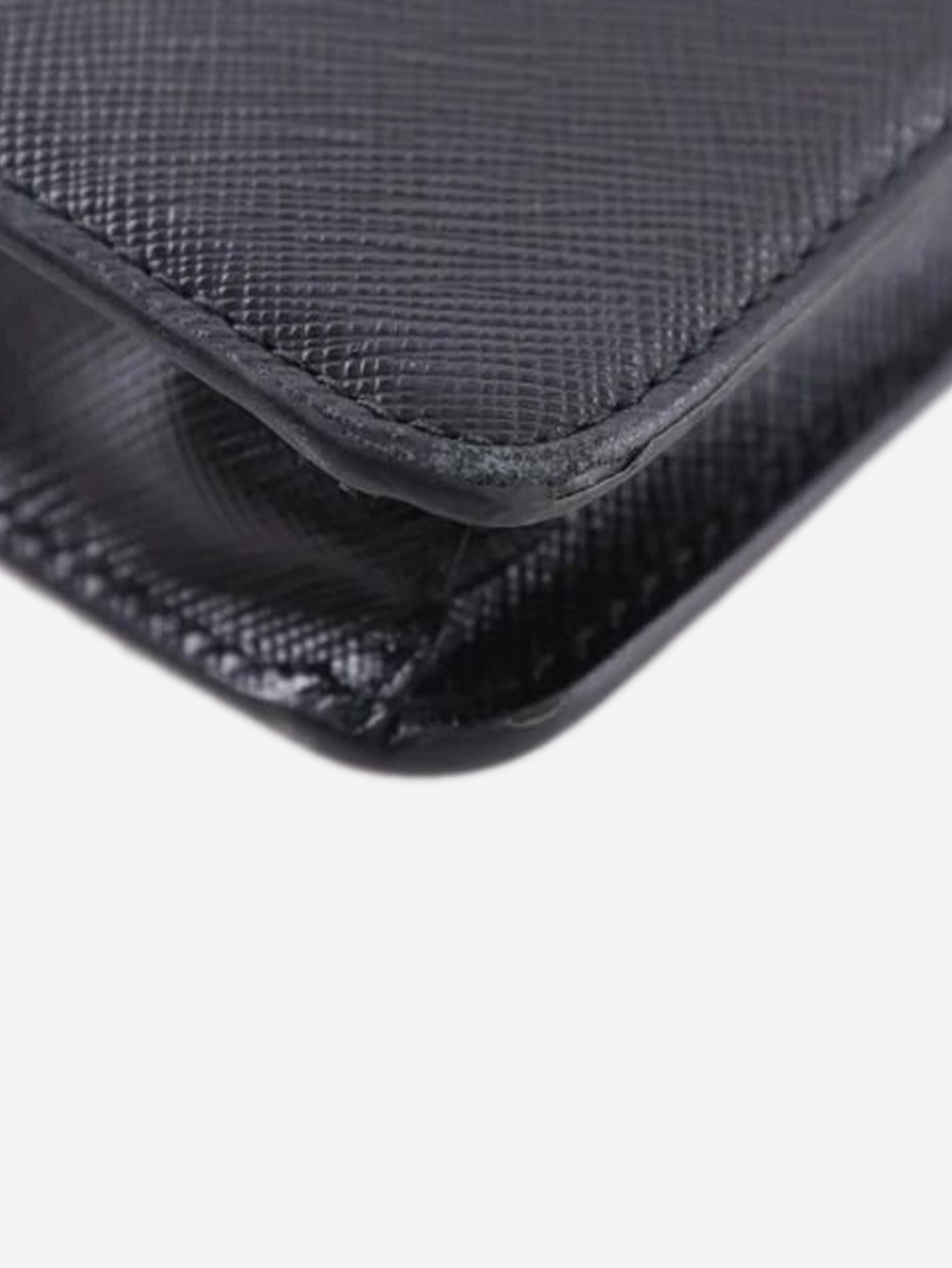 Black Saffiano leather mini crossbody bag Shoulder bags Prada 