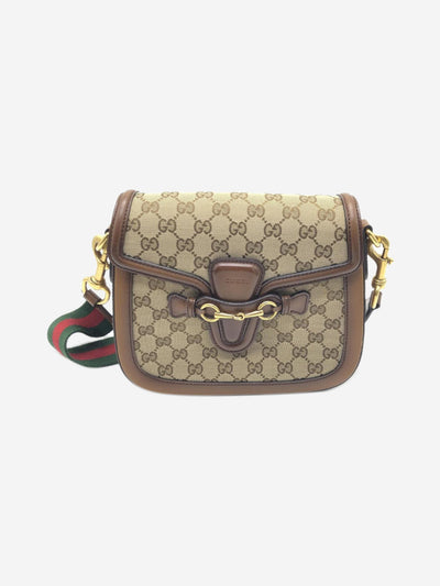 Brown Lady Web Horsebit shoulder bag Shoulder bags Gucci 