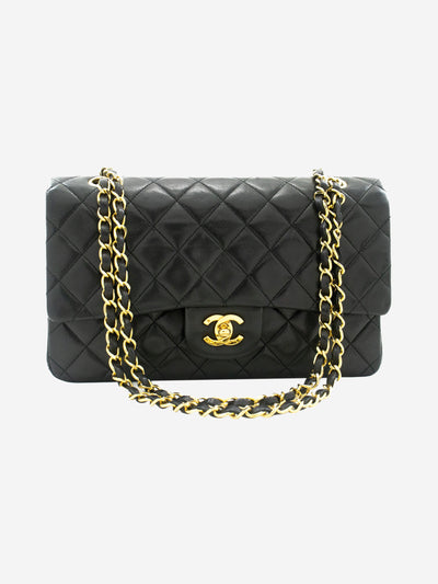 Black 1989-1991 medium Classic double flap bag Shoulder Bag Chanel 