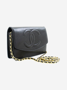 Chanel Black vintage 1996 caviar-leather Wallet On Chain bag