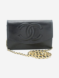 Chanel Black vintage 1996 caviar-leather Wallet On Chain bag