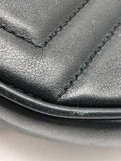 Black GG Marmont leather belt bag