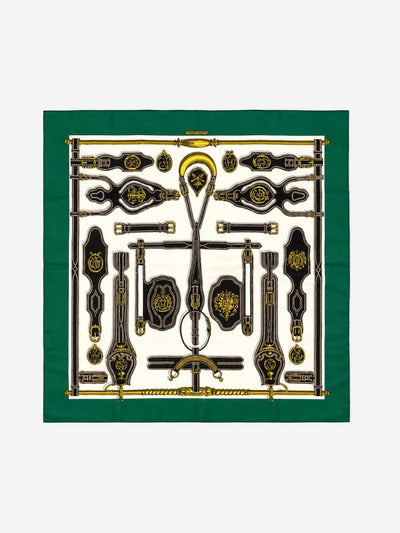 Green buckle printed scarf Scarves Hermes 