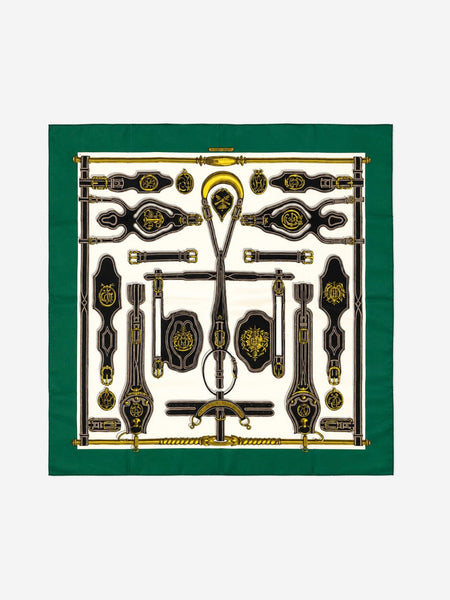 Green buckle printed scarf product image