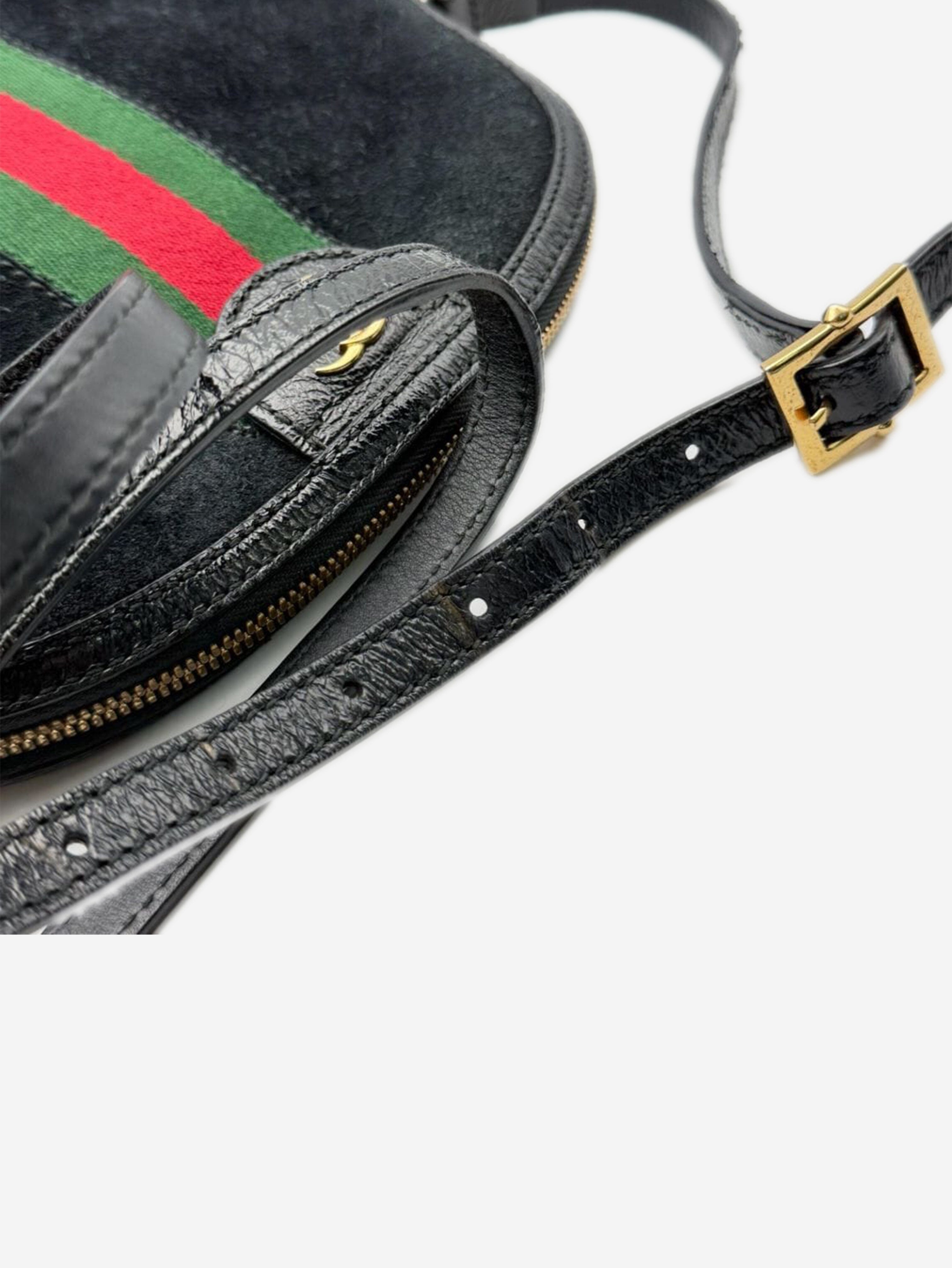 Black suede Ophidia shoulder bag Shoulder bags Gucci 