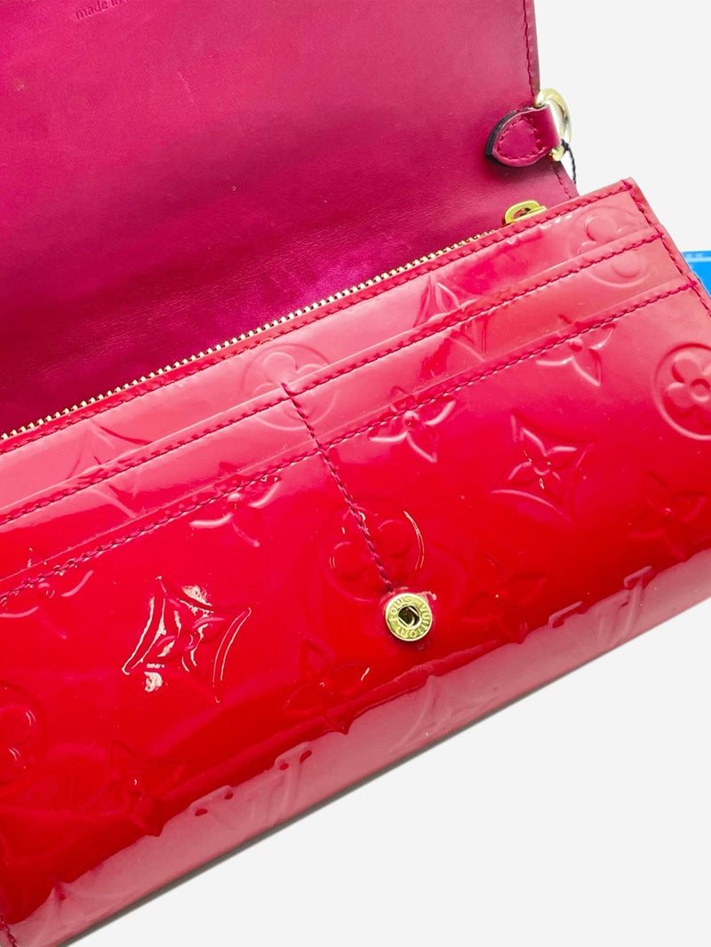 Red Monogram Vernis chain wallet Shoulder bags Louis Vuitton 