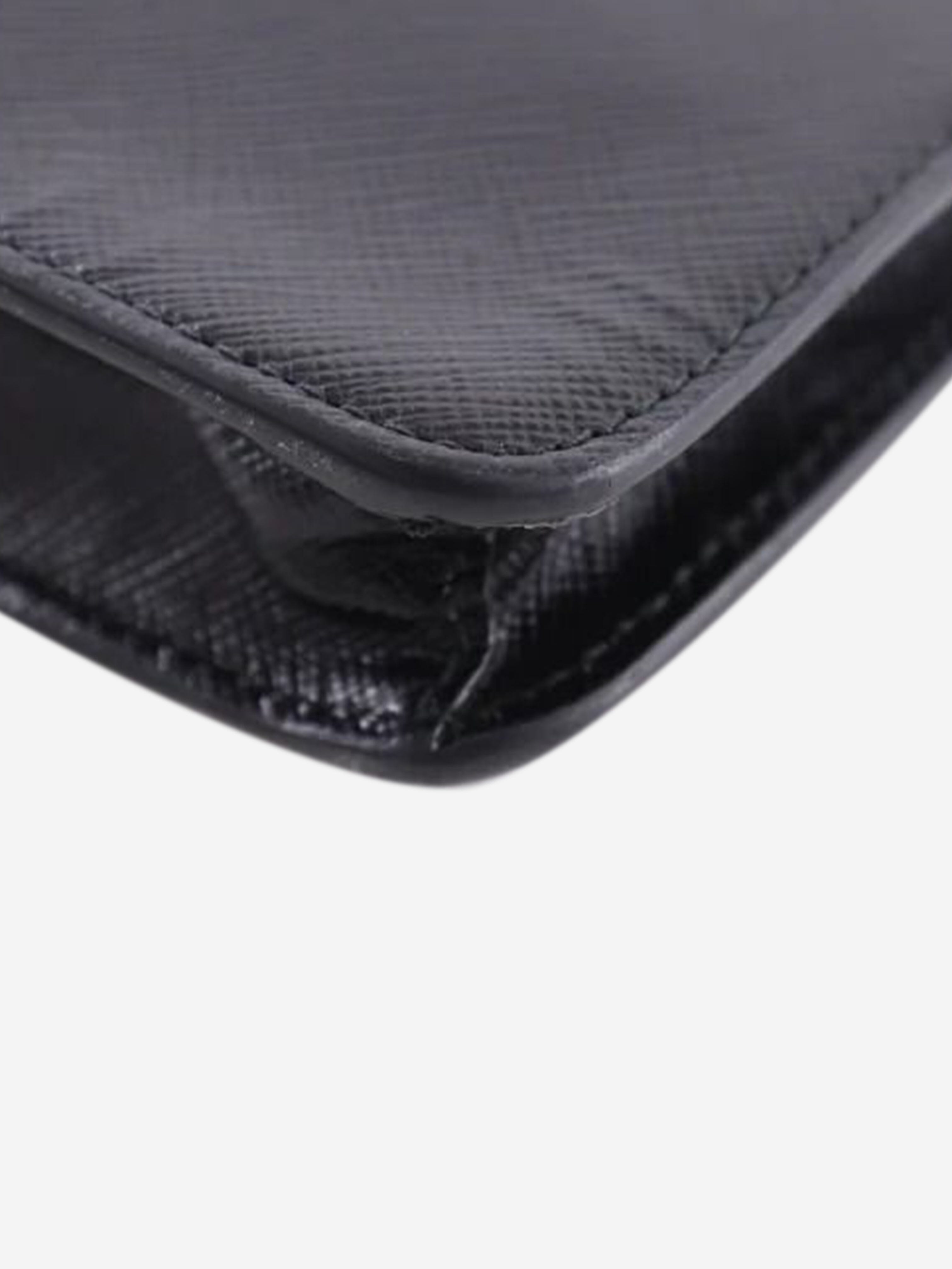 Black Saffiano leather mini crossbody bag Shoulder bags Prada 