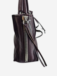 Burgundy Papier Zip Around mini tote Tote Bags Balenciaga 