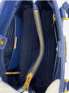 Prada Blue Saffiano leather 2way bag