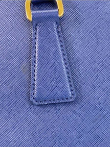 Prada Blue Saffiano leather 2way bag