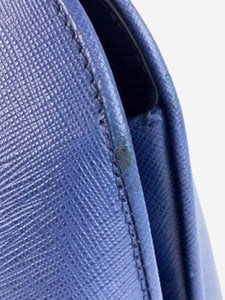 Prada Blue Saffiano leather 2way bag