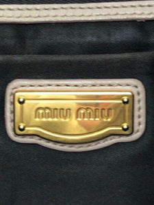 Miu Miu Blush Matelassé leather shoulder bag