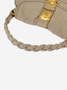 Miu Miu Blush Matelassé leather shoulder bag