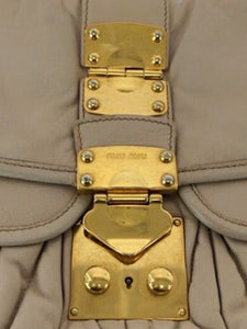 Miu Miu Blush Matelassé leather shoulder bag