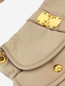 Miu Miu Blush Matelassé leather shoulder bag