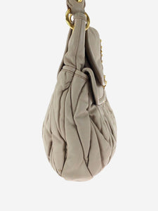 Miu Miu Blush Matelassé leather shoulder bag