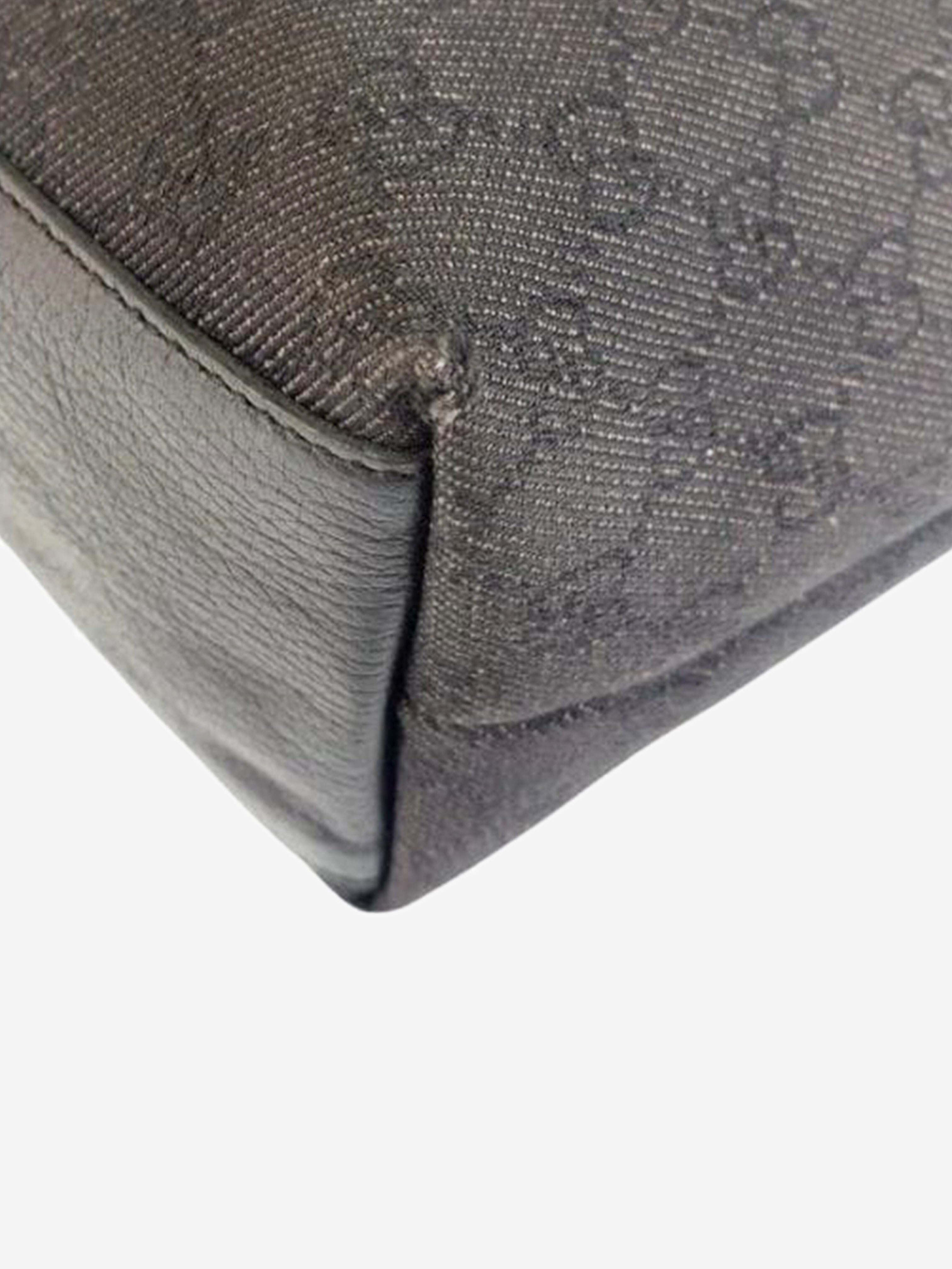 Black GG canvas and leather tote bag Tote Bags Gucci 
