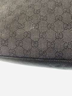 Black GG canvas and leather tote bag Tote Bags Gucci 