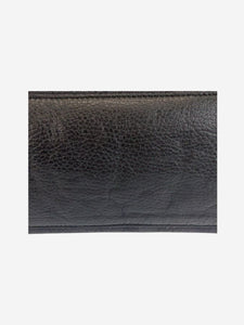 Gucci Black GG canvas and leather tote bag