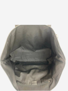 Gucci Black GG canvas and leather tote bag