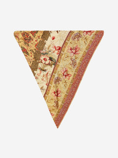 Neutral silk triangle scarf Scarves Pierre-Louis Mascia 