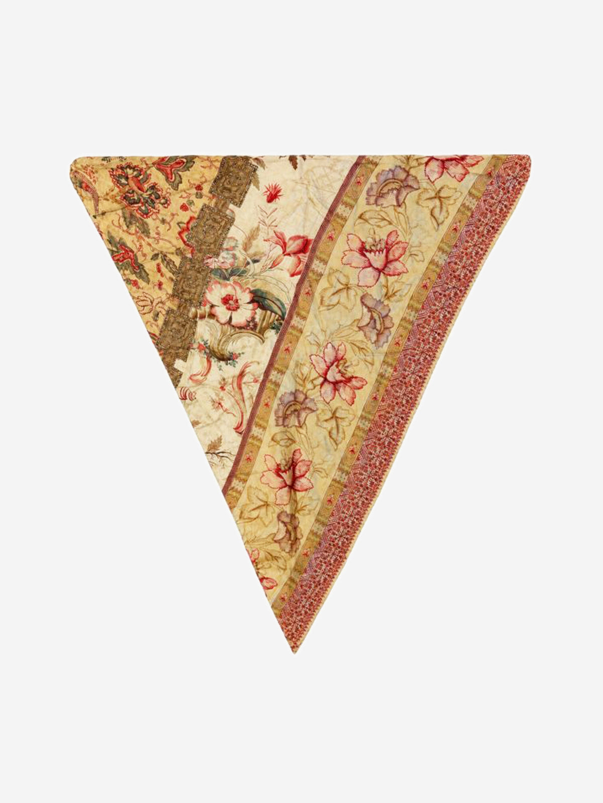 Neutral silk triangle scarf Scarves Pierre-Louis Mascia 
