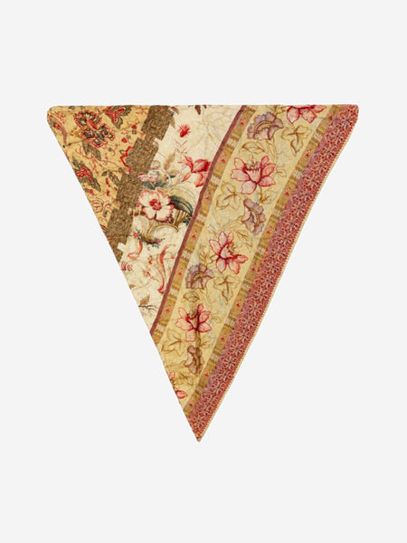 Neutral silk triangle scarf product image
