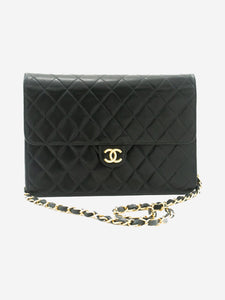 Chanel Black vintage 2000 lambskin shoulder bag