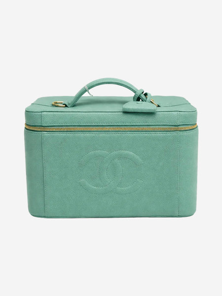 Teal vintage 1997 caviar 2way vanity bag product image