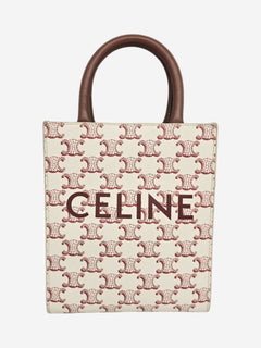 Cream mini Vertical Caba tote bag Shoulder bags Celine 