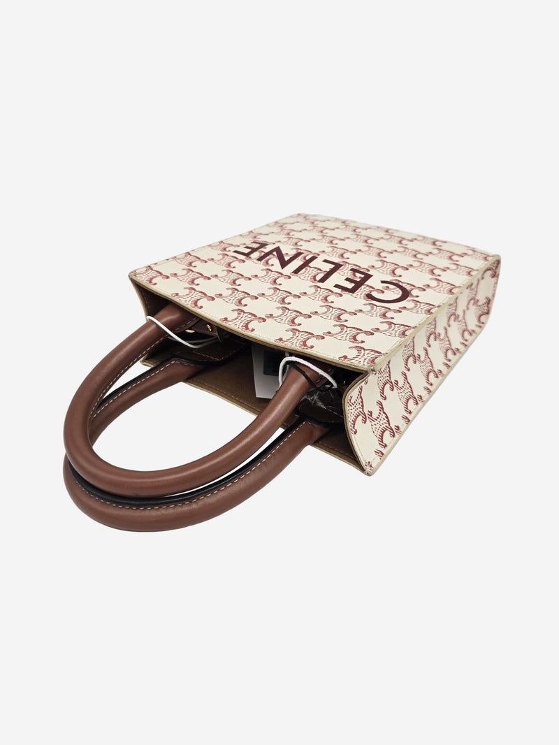 Cream mini Vertical Caba tote bag Shoulder bags Celine 