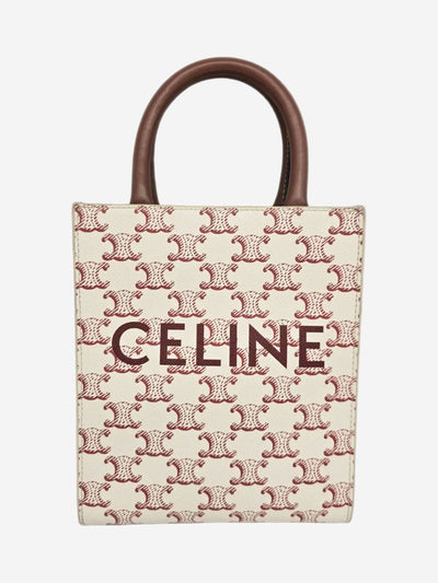 Cream mini Vertical Caba tote bag Shoulder bags Celine 