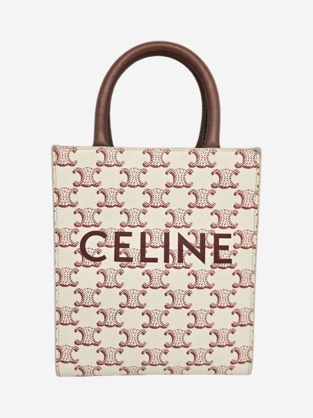 Cream mini Vertical Caba tote bag product image