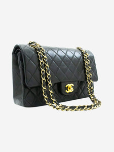 Chanel Black 2000-2002 medium lambskin Classic double flap bag