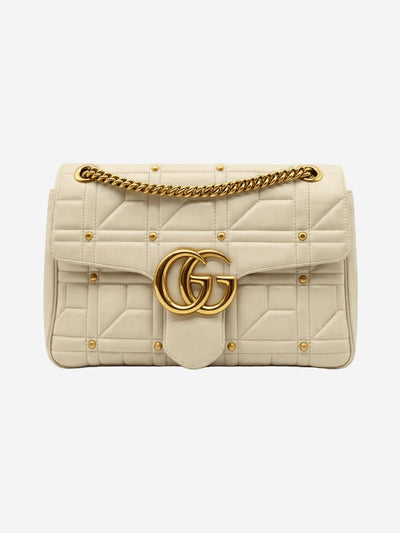 Cream GG Marmont quilted leather shoulder bag Shoulder bags Gucci 