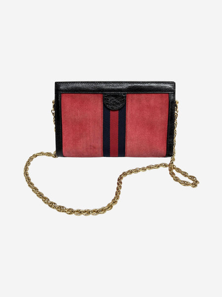 Red Ophidia suede GG shoulder bag alternate image