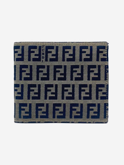 Blue Zuccino canvas wallet Wallet Fendi 