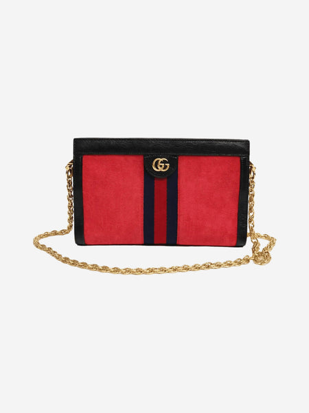 Red Ophidia suede GG shoulder bag product image