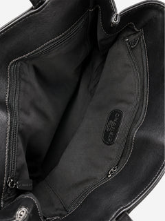 Black 1997 leather twist lock tote Tote Bags Chanel 