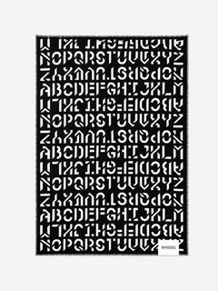 Black Alphabeta blanket Homeware Byredo 