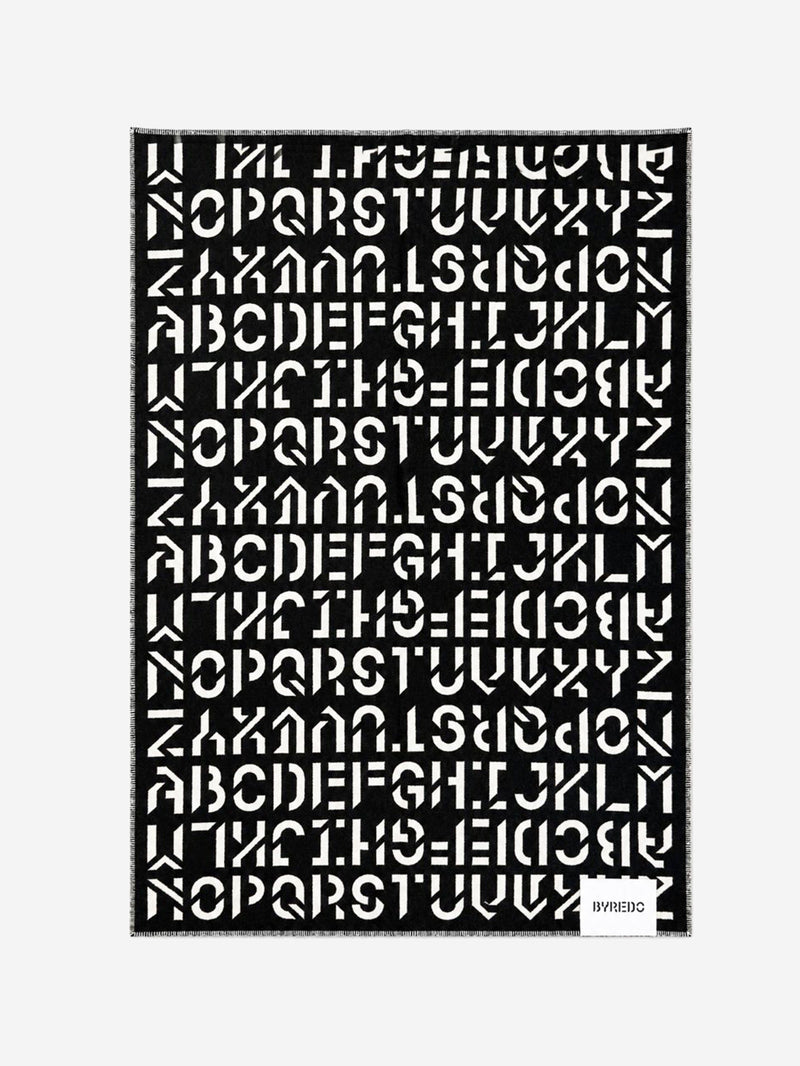Black Alphabeta blanket Homeware Byredo 