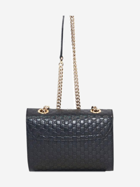 Black Emily mini leather shoulder bag alternate image