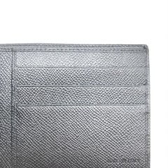 Black grained leather 2 folds wallet Wallets, Purses & Small Leather Goods Bvlgari 